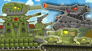 ВСЕ КЛИПЫ : КВ-44М vs Левиафан vs КВ-6  - Мультики про танки