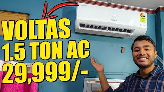 Voltas 1.5 Ton 3 Star Split Inverter AC for 29,999/- Best AC under 30k 2024 Review