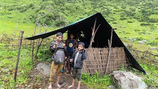 Best Life in A Himalayan Village During The Rainy Day | Very Peaceful & Relaxing Nepal|Shepherd Life