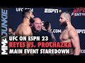 Dominick Reyes vs. Jiri Prochazka final faceoff | UFC on ESPN 23 staredown