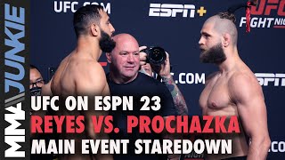 Dominick Reyes vs. Jiri Prochazka final faceoff | UFC on ESPN 23 staredown