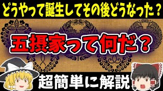 【ゆっくり日本史解説】五摂家ってなんだ？どうやって誕生したのか？その後どうなったのか？超簡単に解説