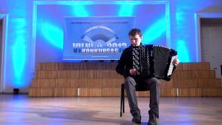 Vitaly Kondratenko. Accordion competition VILNIUS 2013. I Prize winner Cat.E