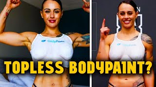🥊 TOPLESS FEMALE BOXER CHERNEKA JOHNSON WOWS FANS!