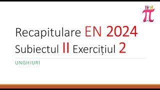 EN 2024 Subiectul 2 Exercitiul 2