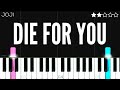 Joji - Die For You | EASY Piano Tutorial