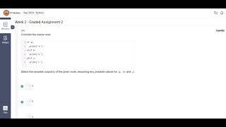 IIT MADRAS BS DEGREE | Python Week 2 Graded Assignment Solutions | Sep 2025