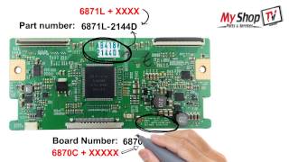 TV Part LG T-Con Board, Part Number by My Shop TV