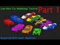 Beginner Blender Low Poly Car Modeling Tutorial -  Part 1 - Reference Images