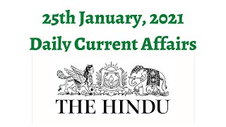 25th January 2021 Daily Current Affairs/Burning Issues (National Voters Day, Sunderban 428 Avifauna)