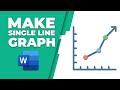 How to make a single line graph in word