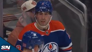 Evan Bouchard Scores Oilers' 8th Goal To Chase Devin Cooley From Net