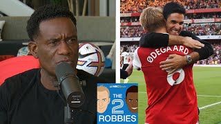 Arsenal stay perfect, Haaland's hat trick & Liverpool score 9 | The 2 Robbies Podcast | NBC Sports