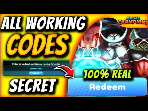 *NEW* All Working Secret Codes For Roblox Anime Champion Simulator New Update
