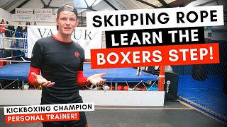 BOXERS STEP SKIPPING 🥊 Pro fighter Jump Rope Exercise Tutorial - Boxer Step 🦅