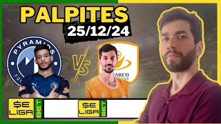 PALPITES DE FUTEBOL PARA 25/12/2024 QUARTA-FEIRA + BILHETE PRONTO