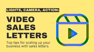 Using Video Sales Letters To Scale Your Company Aggressively