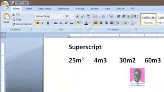 Lesson 10 Superscript and Subscript