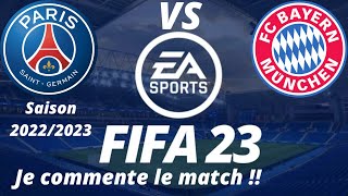 Paris SG VS Bayern Munich 8ème de finale aller de la Champions League /FIFA 23 PS5