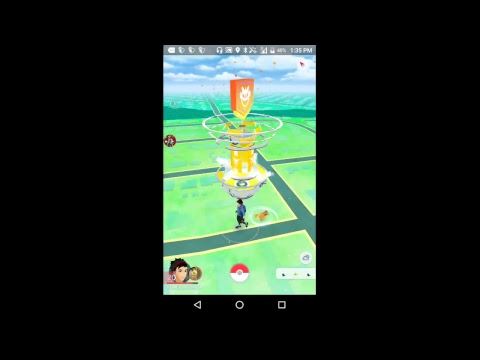 Playing pokemon go Playing pokemon go