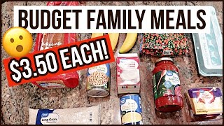 EXTREME BUDGET FAMILY MEALS FOR $10 A DAY // SUPER EASY AND CHEAP MEALS