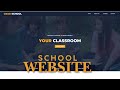 How to make a School website in HTML CSS and Javascript | Source code