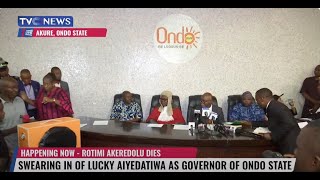 [LIVE] Swearing-In Ceremony Of Lucky Aiyedatiwa As Governor Of Ondo State