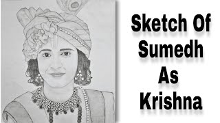 ▶️ Krishna Sketch | Sumedh as Krishna✨