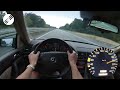 mercedes benz s class s50 amg w140 top speed drive on german autobahn 🏎