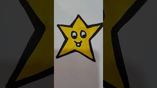 How to Draw Star💥|Easy Star Drawing #shorts #youtubeshorts #viral #anayakhandal #art #shortvideo