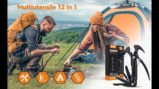 Utensile Multifunzione 12 in 1 Portatile e Conveniente - Ottima idea regalo per uomo!