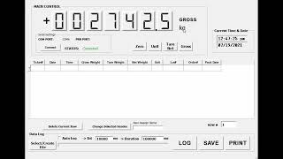 Industrial Scale RS232 Data Logging Software Features & Demo