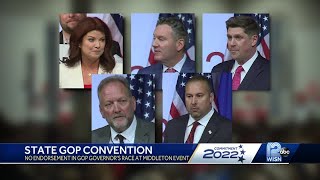 No endorsement in GOP primary for governor at state convention