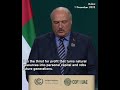 Lukashenko to COP28: 'wars are the main source of dirt on our continent'