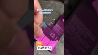 #applefix IPhone X battery replacement #iphone