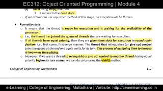 LifeCycle of a Thread in JAVA | EC312 | Object Oriented Programming | Module 4 | KTU