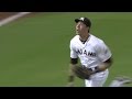 Yelich makes a spectacular sliding catch