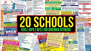 20 SCHOOLS DELHI NCR LOCATIONS RECRUITMENT 2025-26 | ALL SUBJECTS| REGULAR/CONTRACTUAL POSTS