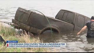 Fisherman finds submerged truck in Lake Jacksonville that was stolen in 2014