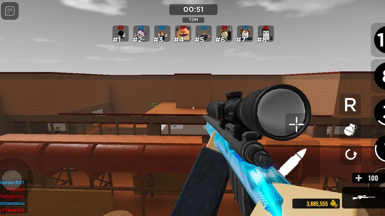 Roblox GunFight Arena Sniper GamePlay - YouTube