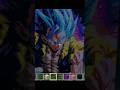 Gogeta pixel art drawing in Minecraft #minecraft #artform #anime #pixelart #hack #trending #shorts