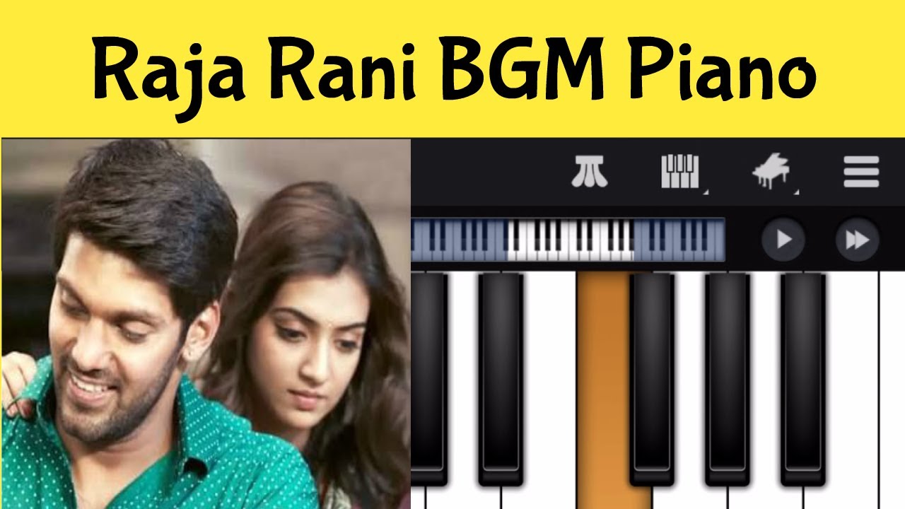 Raja Rani BGM Piano Tutorial With Notes | G.V Prakash | Aarya | Nazriya ...