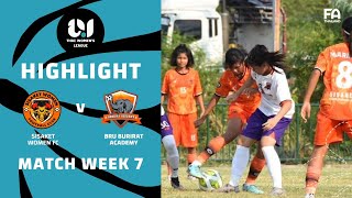 #TWL22024 HIGHLIGHTS | ฟุตบอลหญิงศรีสะเกษ v บีอาร์ยู บุรีราษฎร์ อะคาเดมี