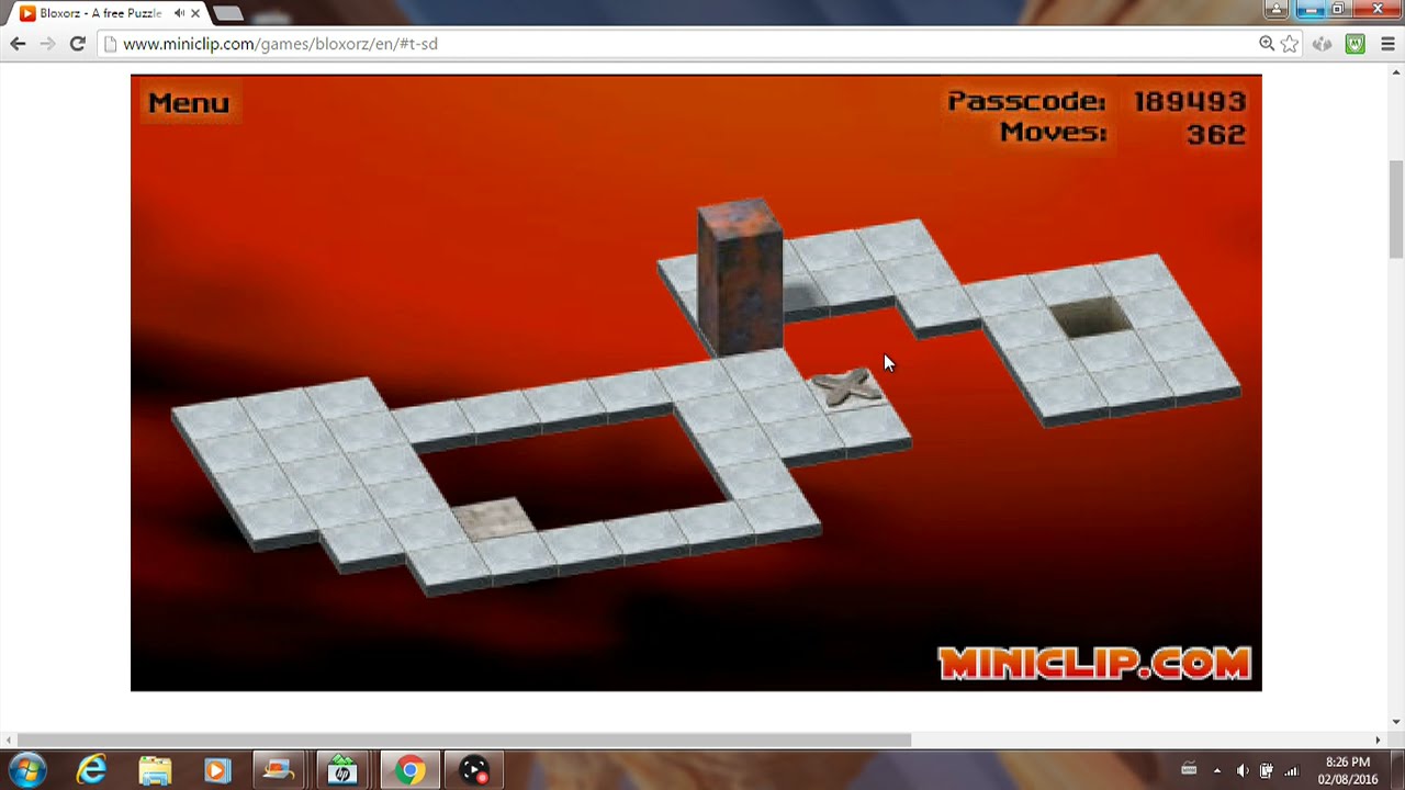 Lets Play Bloxorz Miniclip Youtube
