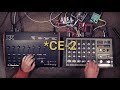 processing drum machines with a 70s boss km 60 mixer