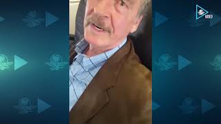 Mujer increpa a Vicente Fox; los envía AMLO, responde el ex presidente