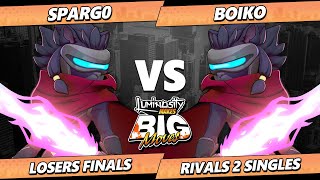 LMBM 2025 LOSERS FINALS - Spargo (Clairen) Vs. Boiko (Clairen) Rivals of Aether II - RoA2