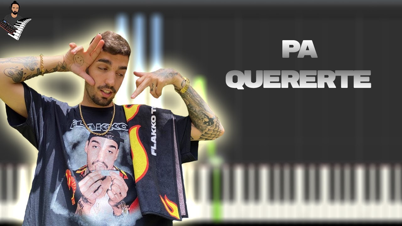 Rels B - Pa Quererte | Instrumental Piano Tutorial / Partitura ...