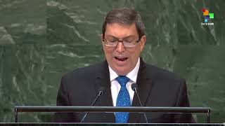 Cuban Foreign Minister Bruno Rodriguez Speaks At The United Nations