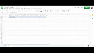 Making a Simulation with Google Sheets